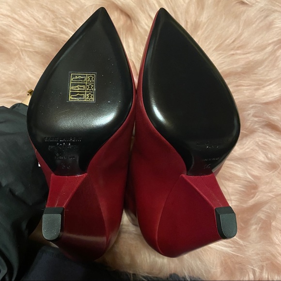 NWT RARE Burgundy YSL Niki Boots ❤️size 36 - Picture 10 of 11